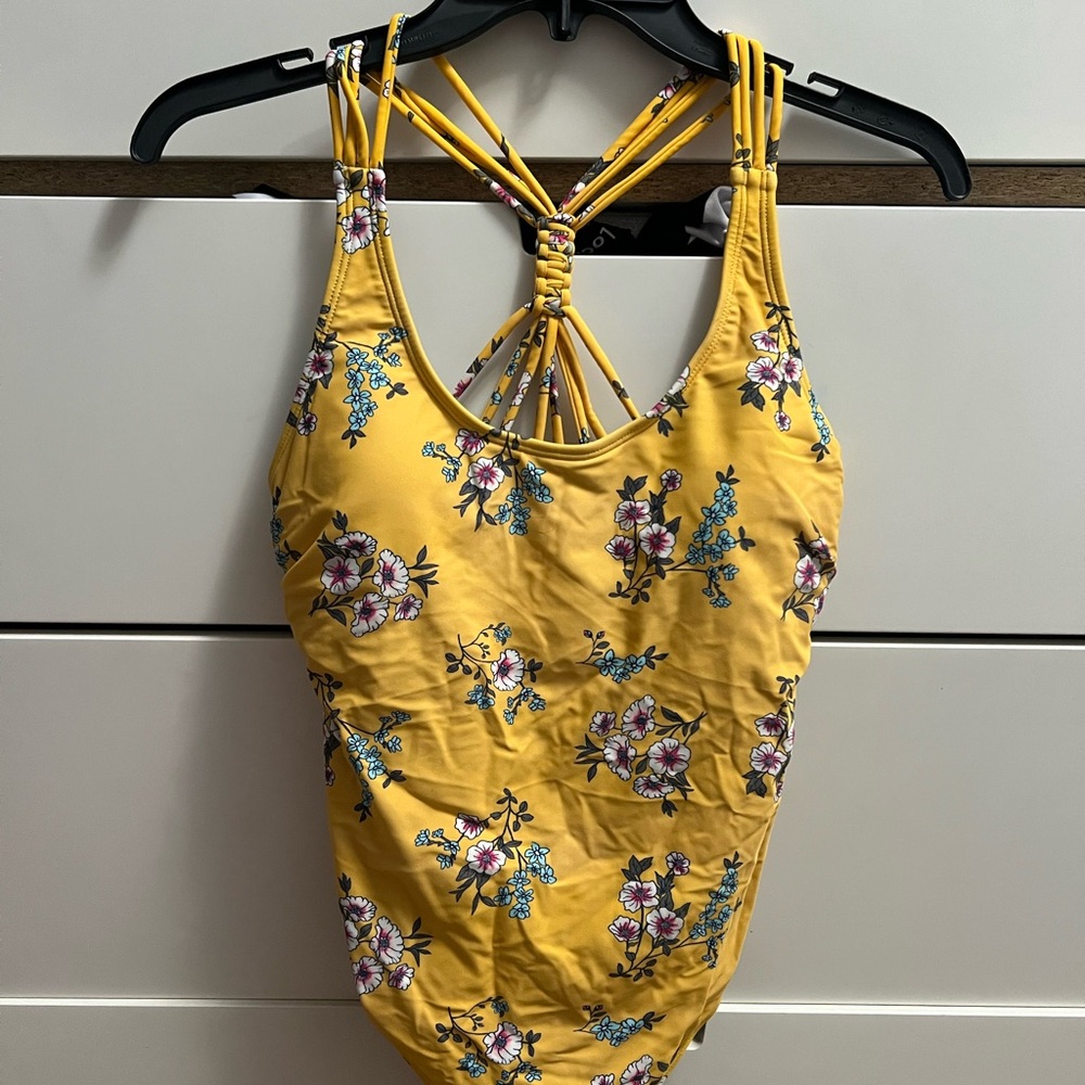 Wallflower Yellow Floral One Piece Swimsuit